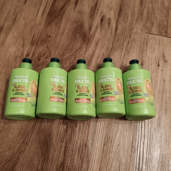 Garnier Fructis Sleek and Shine leave in Conditioner keratin and Argan Oil x 5 - Picture 3 of 6